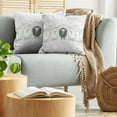 thumbnail image 5 of Ambesonne Colorful Throw Pillow Cover 2 Pack, Aligned Flock of Sheep, 20", Fern Green Grey, 5 of 7