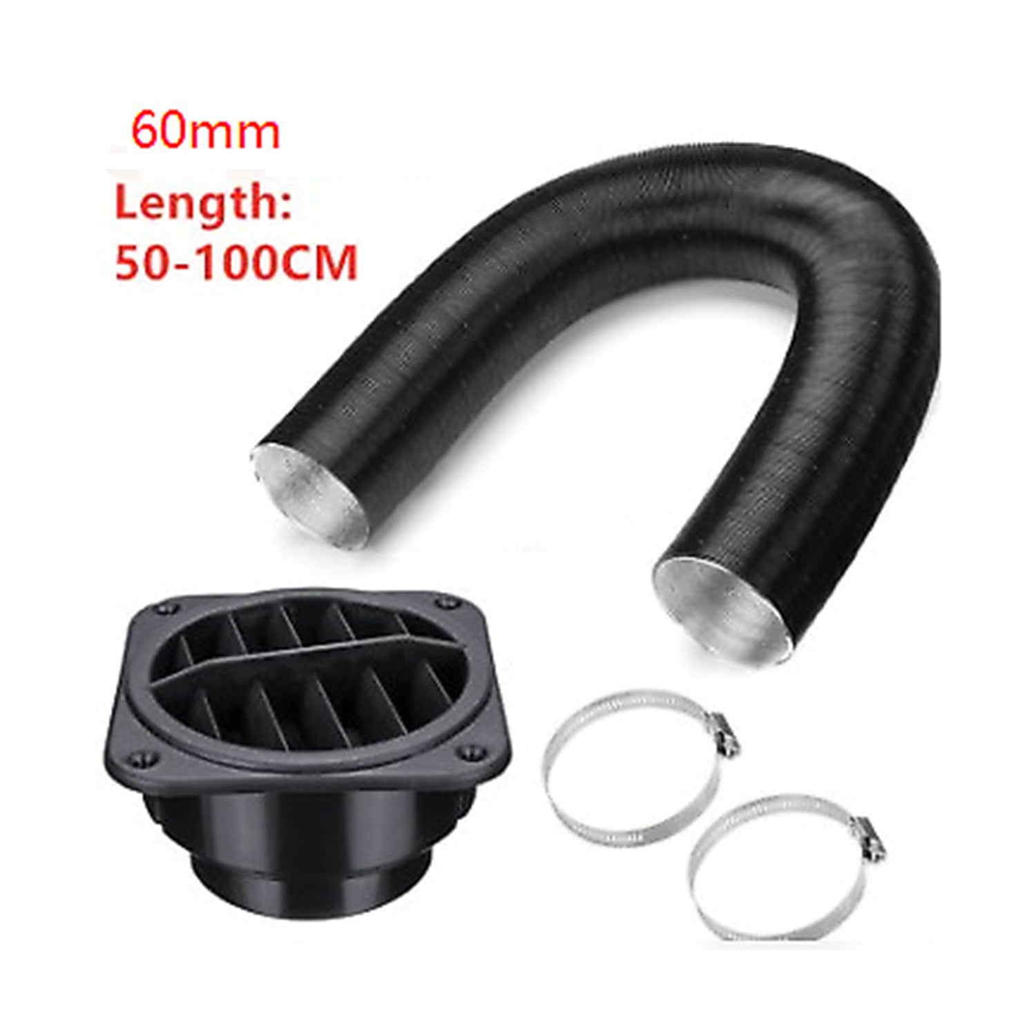 Gerich 60mm Heater Pipe Duct Hose ＆Warm Air Vent Outlet For Webasto  Eberspacher 