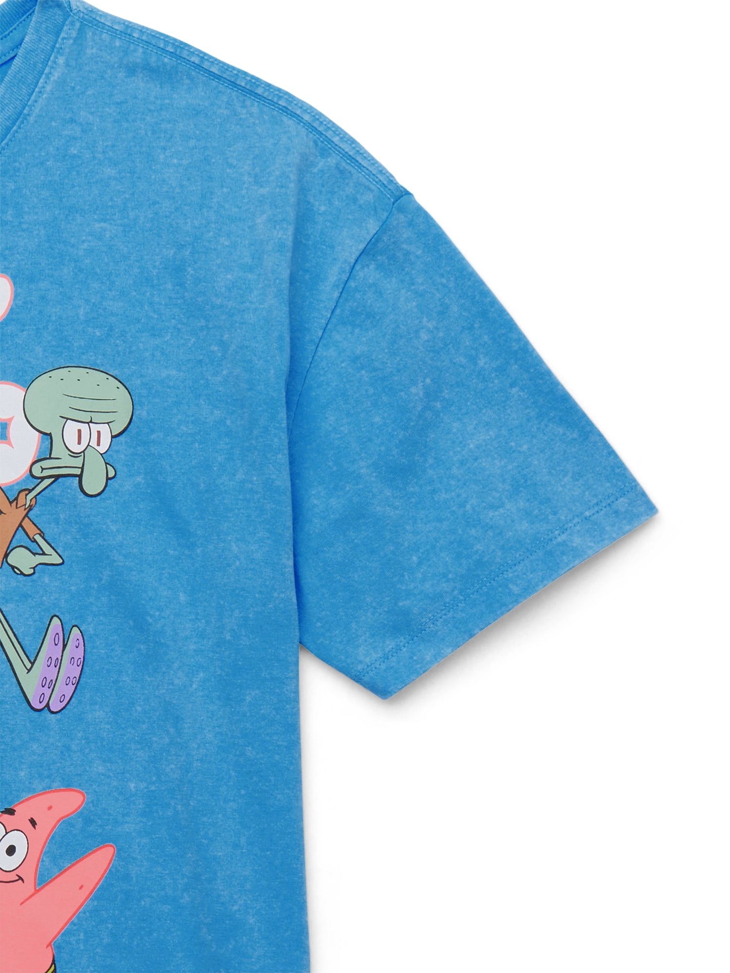 Nickelodeon Boys SpongeBob SquarePants Stay Weird Mineral Wash Graphic T-Shirt, Sizes XS-XXL