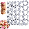 thumbnail image 3 of Heart Shaped/Stars Shaped Cookie Cutter, 25 Cavity Fondant Mold, Small Baking Cutters for Pastry, Biscuit, and Chocolate, DIY Dessert Decorating Tool, Anniversary, Wedding Baking Supplies, 3 of 4