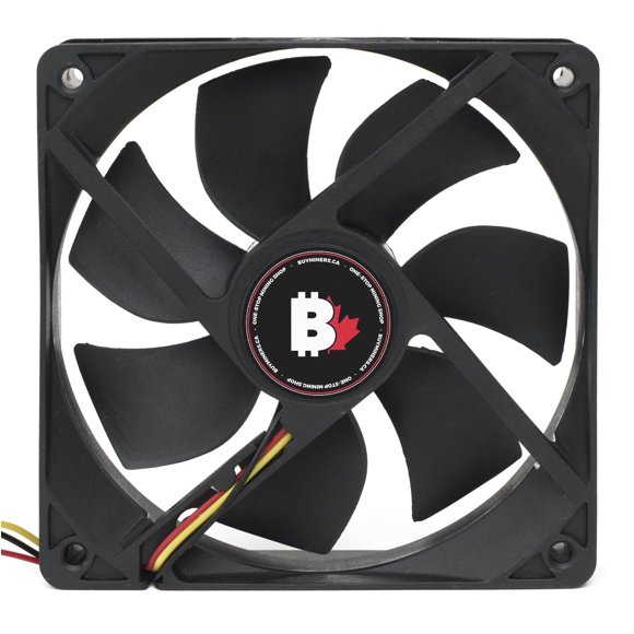 High Airflow PC Case Fan - 120 mm 3 Pin Dual Ball Bearing Cooling Fan with Thin Blades and Long Life. 3000 RPM Computer Fan for Desktop CPU Coolers, Radiators. 6.6 W 12v Fan