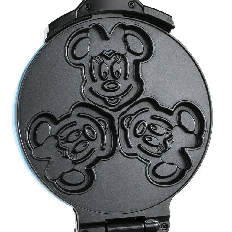 Disney Mickey Mouse Double Flip Waffle Maker, Black, Red 