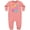 Mauve, variant on Inktastic Nana and Pops Love Me Retro Flowered Baby Fleece Romper