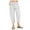 White, variant on WIZUTIZ Womens Capris Plus Size Leisure Baggy Wide Leg Beach Pants Stretch Elastic Mid Rise Sweatpants Solid Drawstring Straight Leg with Pockets Slacks Pants for Teen Girls Activewear Date Blue