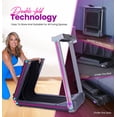 thumbnail image 2 of WalkingPad Denise Austin Collapsible Double Fold Treadmill, Purple, 2 of 11