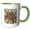 Green/White, variant on 3drose, Alabama Territory Tree the Southern Longleaf Pine, 11oz Mug