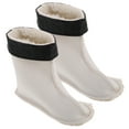 thumbnail image 2 of 1 par de forros de botas de invierno para hombre, calcetines térmicos gruesos para botas de lluvia, aislantes, cómodos y desmontables, forro cálido para días fríos y lluviosos., 2 of 7