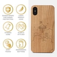 thumbnail image 4 of Case Yard Wooden Case Outside Soft TPU Silicone, Slim Fit Shockproof Wood Protective Phone Cover for Girls Boys Men and Women, Supports Wireless Charging Seattle 12 Design case for iPhone-X, 4 of 7