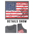thumbnail image 5 of KimSoong Women American Flag Tank Tops USA Stars Stripes Graphic Independence Day Patriotic Shirt Summer Loose Vest Tees, 5 of 6