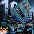 thumbnail image 2 of KOMI Case for Google Pixel 9 Pro XL with Slide Camera Cover+Screen Protector (1 Pack), Rotated Ring Kickstand Military Grade Shockproof Heavy Duty Protective Cover Light Blue, 2 of 5