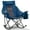Blue&Dark gray, variant on Hersunpl  Oversized Rocking Camping Chair - 400lbs Capacity, 600D Fabric, Foldable Outdoor Chair with Cup Holder & Headrest for Camping, Beach, Backyard