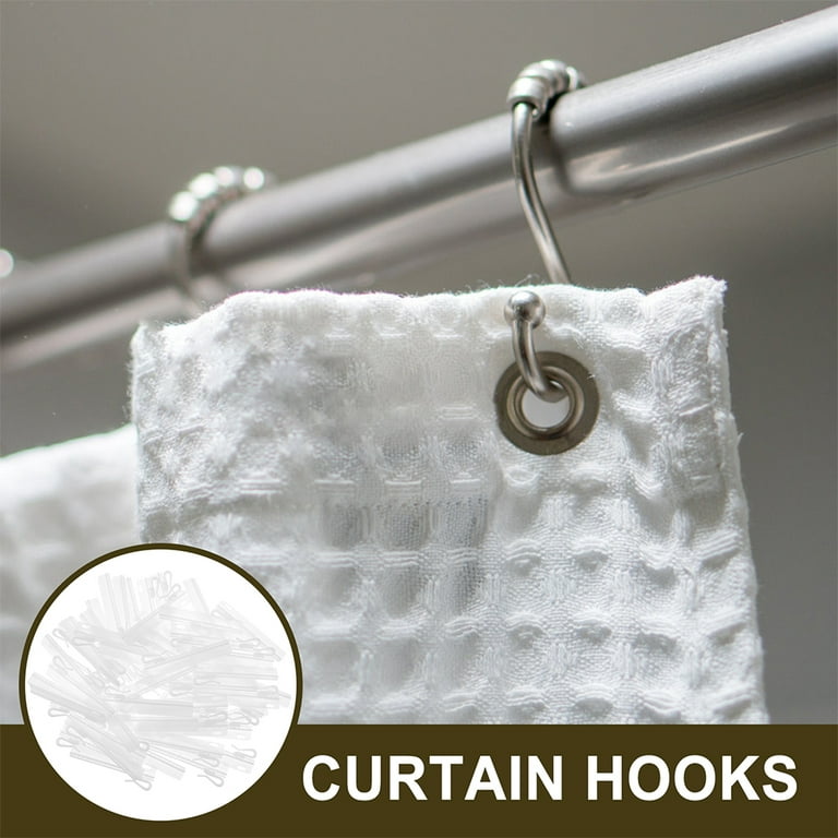 25 Pcs Curtain Adjustment Hook Coat Hanger Plastic Hooks Home Pleat Pleater  Tape Decorative Drapery Rods