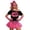Pink@GC@, variant on CONZONE Carnival 80S Womens Dress Up Fashion Tops Lace Mesh Skirts Hairband Outfits Funny Party Stage Performance Clothes Set