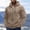 Coffee, variant on Xdegoge Mens Full Zip Up Hoodie Athletic Sweatshirt Jacket with Drawstring and Chest Zipper Pocket Casual Fall Winter Activewear Outerwear Coat