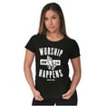 thumbnail image 3 of Worship Happens John 3:16 Prayer Womens Slim Fit Graphic Tee Brisco Brands S, 3 of 5