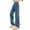Blue#, variant on Utoimkio Girls Wide Leg Jeans Solid Color Elastic High Waisted Denim Pants for Little Girls 8-14 Years