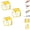 Yellow-3pcs, variant on Screwdriver Head Magnetic Ring, Magnetizer Screw Removable Household Tool Magnetic Screw Holder Universal 1/4" Hex Magnetic Screw Ring Holders