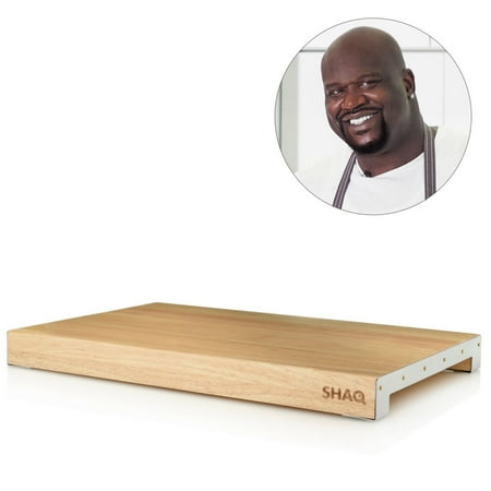 

SHAQ 12 x 18 XL Raised Solid Wood Cutting Board w/Non-slip Base