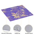 thumbnail image 4 of YFYANG Absorbent Dish Drying Mat for Kitchen, Reusable Purple Vintage Floral Pattern Microfiber Dish Mat, 16 x 18 inch, 4 of 9