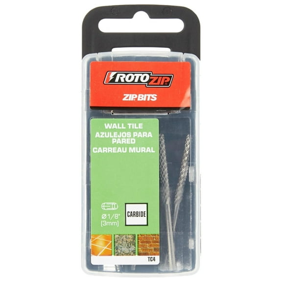Roto Zip TC4 Tile-Cutting Carbide Zip Bits 1/8-Inch 4-Pack
