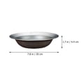thumbnail image 3 of Salad Plate Shallow Salad Plate Stainless Steel Plate Kitchen Serving Plate Food Mixing Basin, 3 of 6