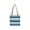 🥝 Blue_Base#359, variant on Wavy Striped Woven Tote Bag - Straw-Look Handwoven Shoulder Handbag • Open-Top Spacious Carryall • Double Handles • Lightweight Breathable Beach Travel Vacation Purse