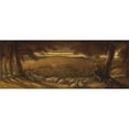 thumbnail image 2 of James Smetham 14x8 Gold Ornate Wood Frame and Double Matted Museum Art Print Titled - Evening Pasture, 2 of 4