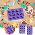 ANMUYUM Easter Bunny Eggs Chocolate Cake Soap Baking Ice Tray Mould,Ice