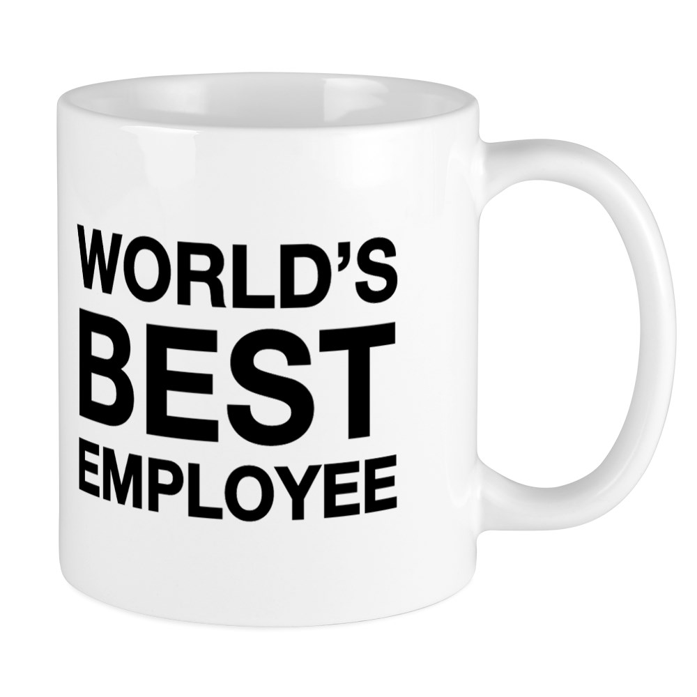 CafePress WORLDS BEST EMPLOYEE MUG Unique Coffee Mug, Coffee Cup