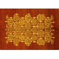 thumbnail image 1 of Ahgly Company Indoor Rectangle Oriental Yellow Industrial Area Rugs, 6' x 9', 1 of 4