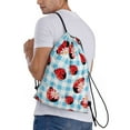 thumbnail image 3 of Easygdp Flowers and Lady Bugs Drawstring Backpack, Beach Sackpack, Travel Sackpack Lightweight for Sports, Gym, Travel, Swimming - Medium, 3 of 9