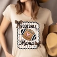 thumbnail image 4 of Football Mama T-Shirt | Cute Glitter Heart Game Day Graphic Tee, CarolinaBlue, Size S, 4 of 6