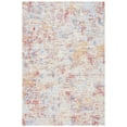 thumbnail image 3 of Safavieh Summer Ladonna Outdoor Abstract Distressed Area Rug, Ivory/Light Blue, 6'7" x 6'7" Round, 3 of 7