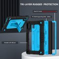 thumbnail image 3 of FIEWESEY for Lenovo Tab M9 Tablet Case,Heavy-Duty Drop-Proof Shockproof Hybrid Kids Friendly Protective Case (with Stand) for Lenovo Tab M9 2023 Release 9 Inch+Screen Protector(Black/Blue,2 Pcs), 3 of 6