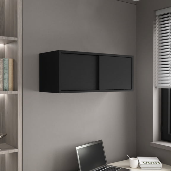 Wall - Mounted Cabinet with 2 Sliding Doors | Durable Construction, for Small Kitchens