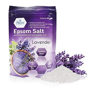 MedPride Relaxing Epsom Bath Salts for Pain Relief and Muscle Recovery, 32 Oz