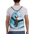thumbnail image 2 of Bolsa clásica con cordón de Cómo entrenar a tu dragón, plegable, para deportes, fitness, unisex, para viajes y deportes de playa, tamaño mediano, 2 of 8