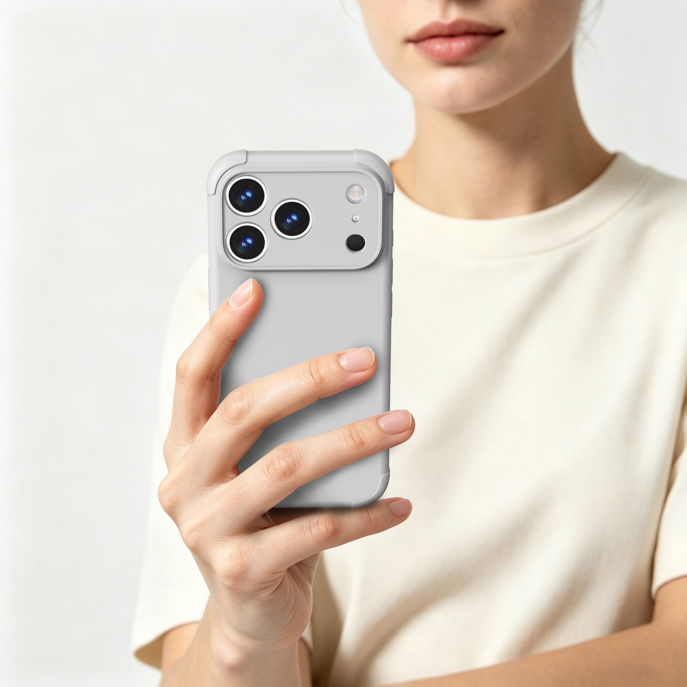 onn iPhone 18 Pro and iPhone 17 Pro Phone Case with MagSafe, Cool Grey