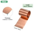 thumbnail image 3 of Rollo de lámina de cobre Uxcell, 2000 x 60 x 0.05mm/ 6.56ft x 2.4" x 0.002" Rollo de lámina de cobre para reparación del hogar/DIY, 3 of 7
