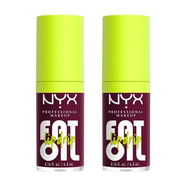 NYX Professional Makeup Fat Oil Brillant à Lèvres Lip Drip - Thats Chic, Lot de 2