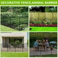 thumbnail image 6 of IdealHouse 15-Panel No-Dig Decorative Garden Fence, 32" H x 24' L Metal Animal Barrier, Rustproof Outdoor Wire Fence for Yard, Patio & Landscape, Curved Top, 6 of 7