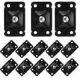 thumbnail image 1 of unbranded 20Ud Adhesivas Para Cajas De Almacenaje Con Rotación 360 En Negro, 1 of 6