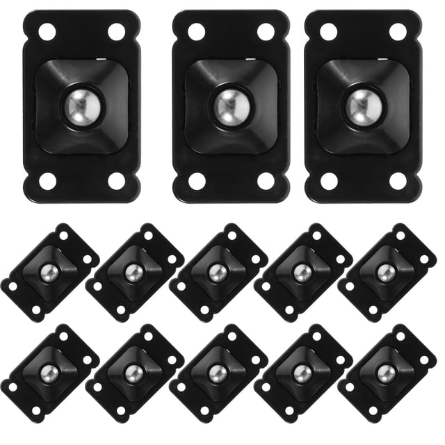 unbranded 20Ud Adhesivas Para Cajas De Almacenaje Con Rotación 360 En Negro