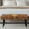 thumbnail image 5 of CHAQLIN Poly Spandex Bench Seat Cushion Slipcover for Bedroom Living Room, Washable Abrasion Resistant Dining Bench Seat Cushion Slipcover, Leopard Decoration Decoration, 5 of 9