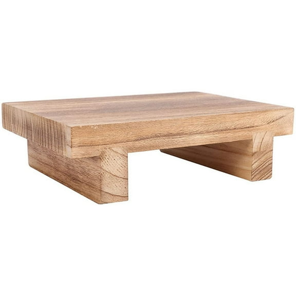 WHAMVOX 1 Set Simple Design Wooden Footstool for Office Desk Footrest