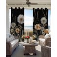 thumbnail image 4 of Farmhouse Flowers Blackout Curtains 63 Inches Length, Spring Vintage Botanical Floral Window Treatment Thermal Insulated Drapes for Bedroom Living Room 2 Panels 104x63 Inches, 4 of 9