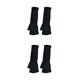 thumbnail image 3 of Guantes sin dedos Qarigey de punto Negro y Gris, 3 of 6
