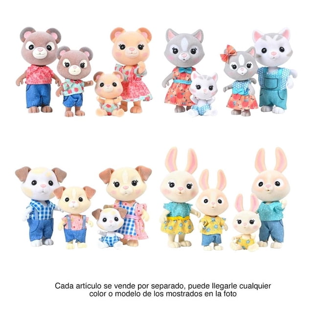 Mini Figuras Ternurines Familias Fotorama Diseño Mini Animales Varios Modelos 1 Set