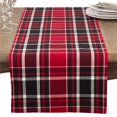 thumbnail image 1 of Saro Lifestyle 8052.R1654B 16 x 54 Po à Carreaux de Table en Coton & 44; Rouge, 1 of 1