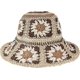 thumbnail image 1 of Straw Sun Hat Foldable Packable Wide Brim Summer Beach Hat Crochet Bucket Hat for Women, 1 of 5